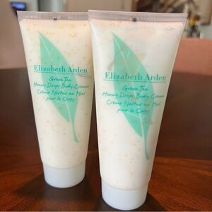2 Elizabeth Arden Green Tea Honey Drops Body Cream 🌺 3.3 Oz 🌺 travel compliant